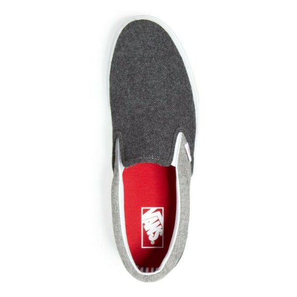 Vans Classic Slip On Wool Sport Pewter Gray Womens - Picture 3 of 3